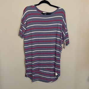 M Striped LuLaRoe Tunic